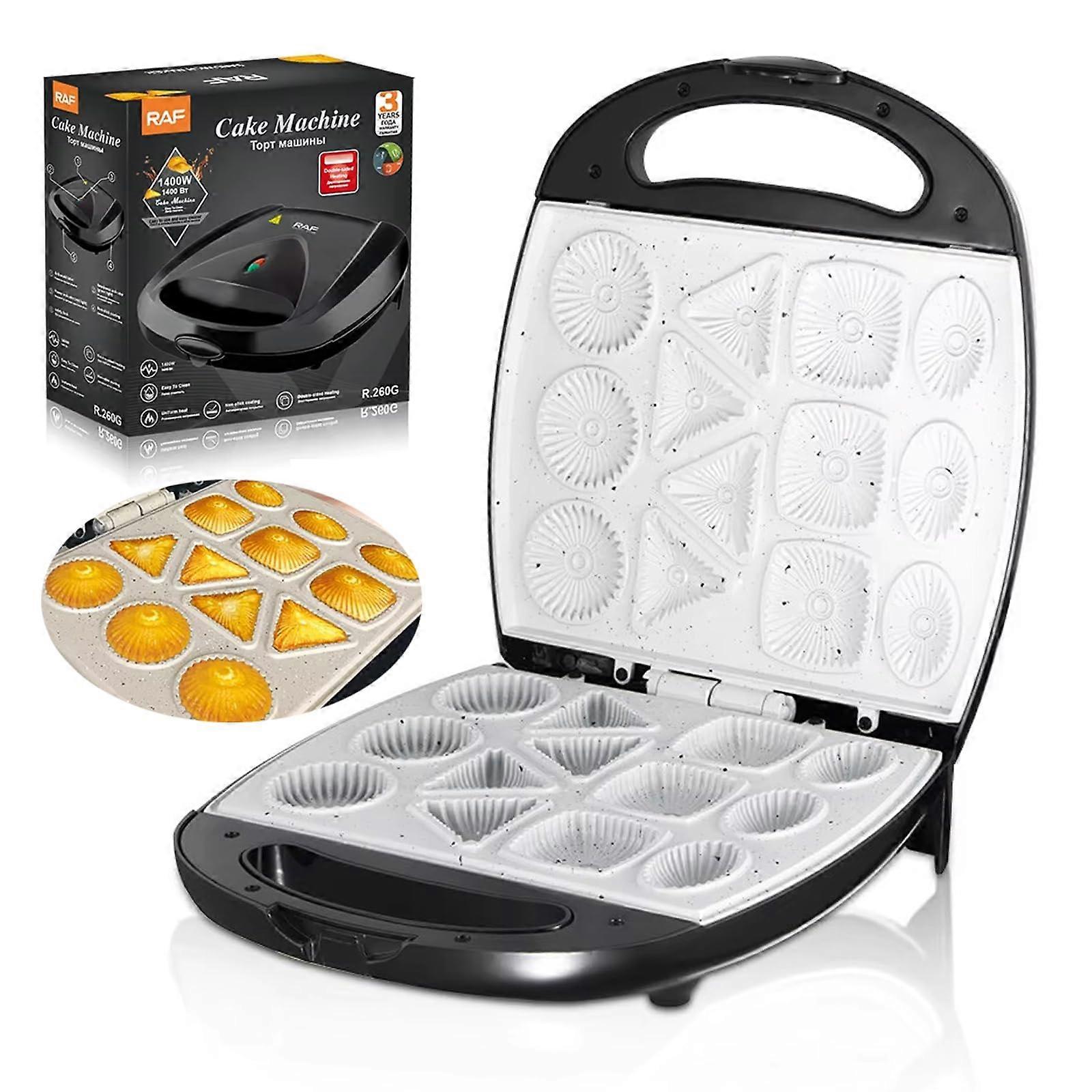 Electric Cookie Maker with NonStick Plates, 13Shape Biscuit Press, Safe Handle for Home Baking