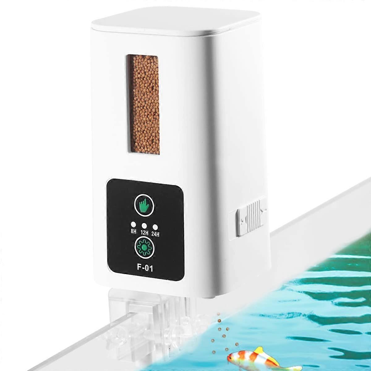 Automatic Fish Feeder 400ml Aquarium Auto Feeder with Timer 4 Feeding Modes Adjustable Output