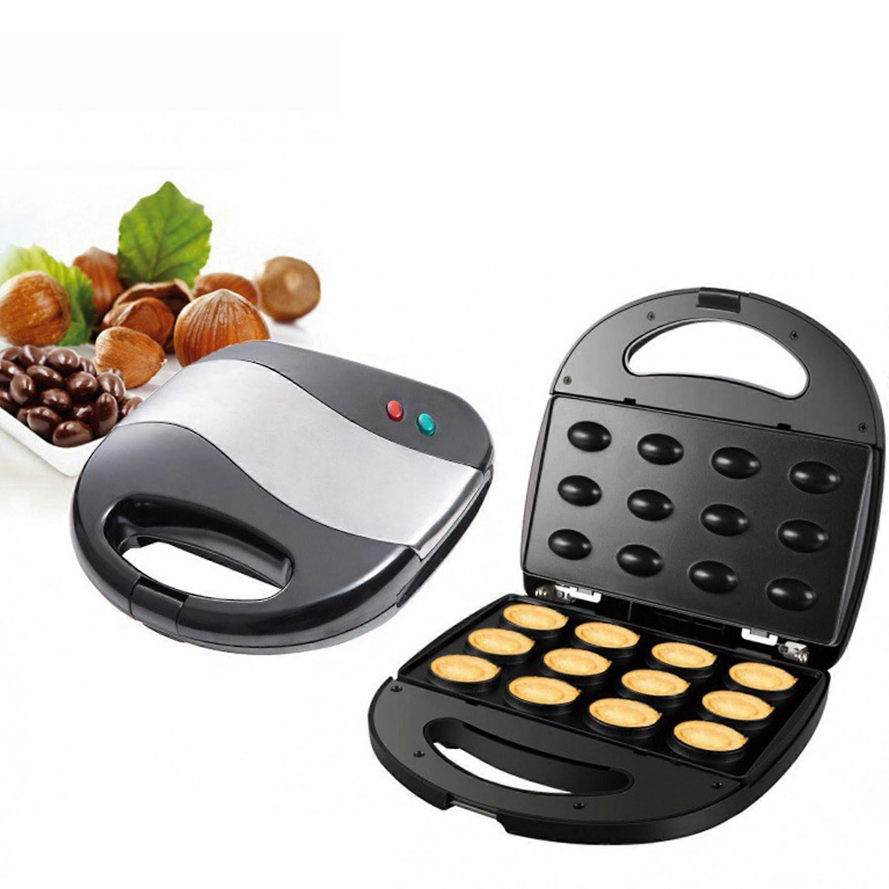 Electric Walnut Cookie Maker Non Stick Double Sided Oreshki Maker with Temperature Control 110V