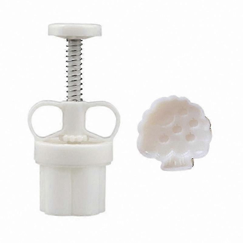 Adjustable Thickness Mooncake Mold with House Shape Cookie Stamp for Gifts