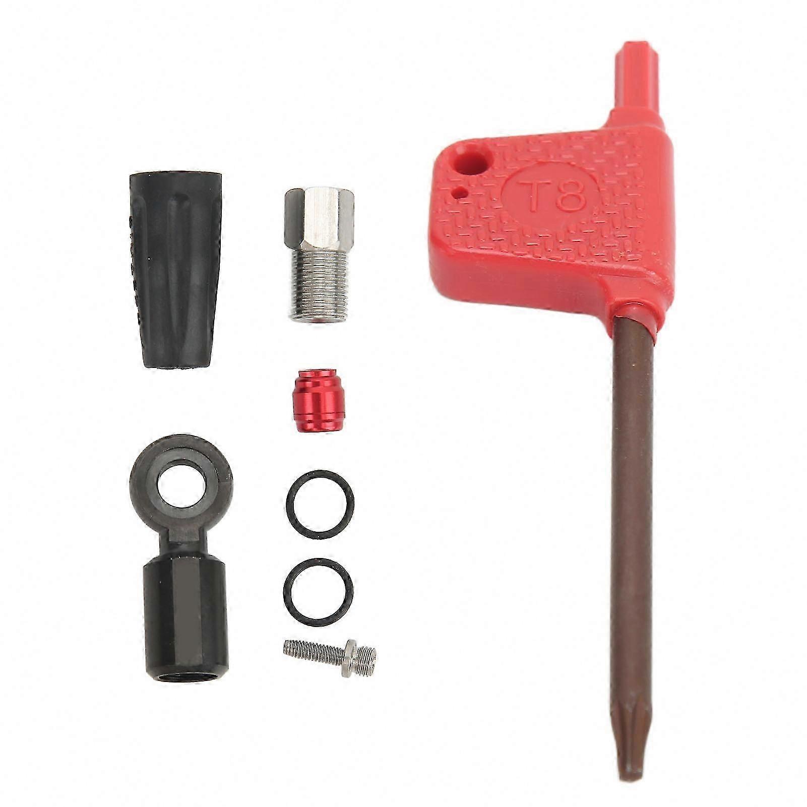 Bicycle Repair Kit with Olive Insert and Disc Brake Adapter for Flat Mount Systems