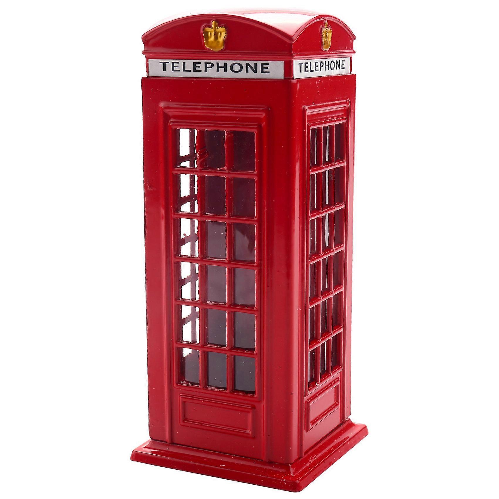 Metall Rot Britisch Englisch London Kabine Bank Münzbank Spardose Bank Rote Telefonzelle Box 140X60X60