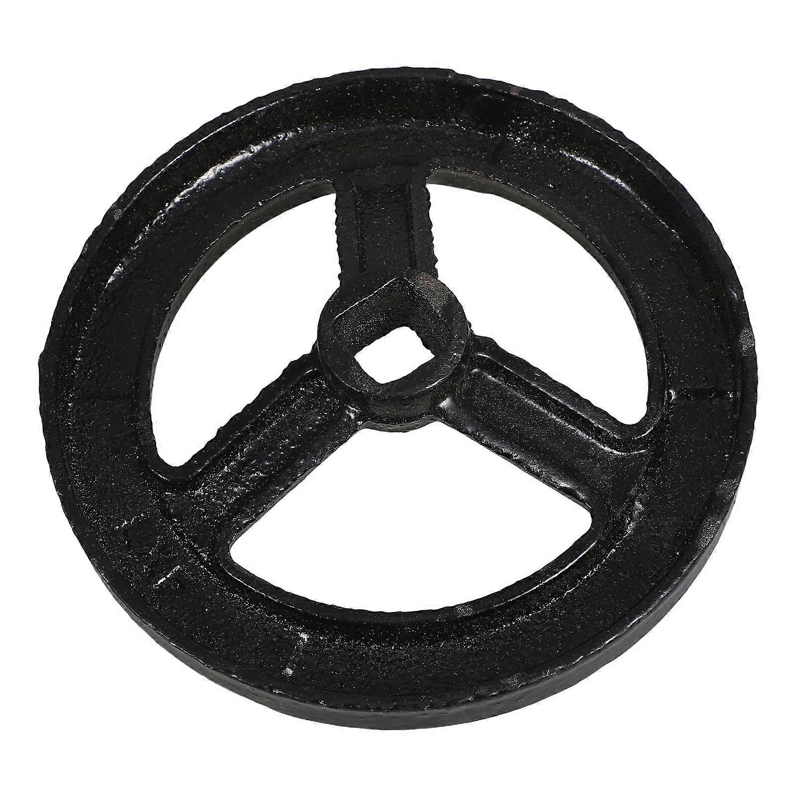 Fire Hydrant Turntable Cast Iron Fire Hydrant Handwheel Indoor Fire Hydrants Black 1Set