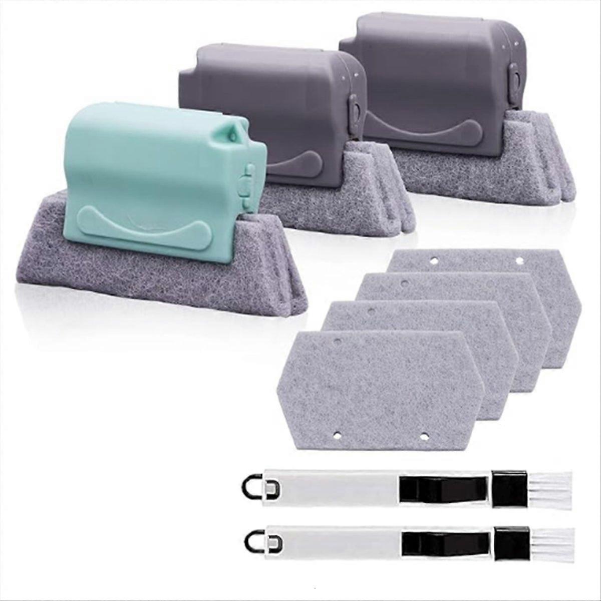 Magic Window Track Cleaner Tool Set ,Window Groove Cleaning Brush Tools Set