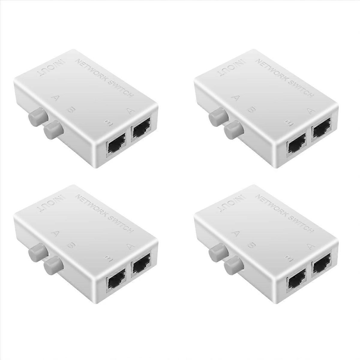 RJ45 Network Switch 2 Port LAN Ethernet Network Box Switcher RJ45