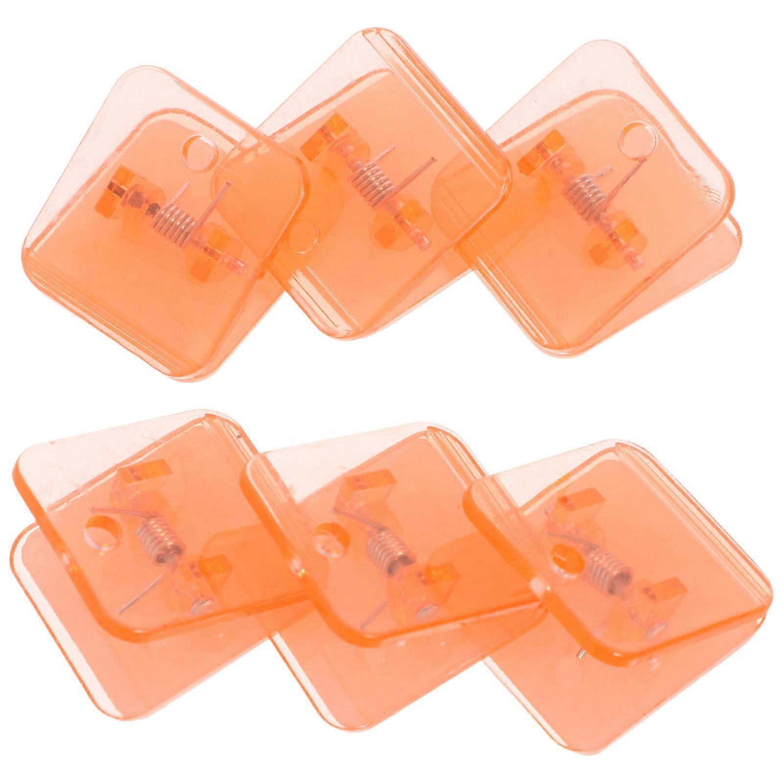 6Pcs Wall Pee Pad Holder for Dog Training Orange ABS Durable Material