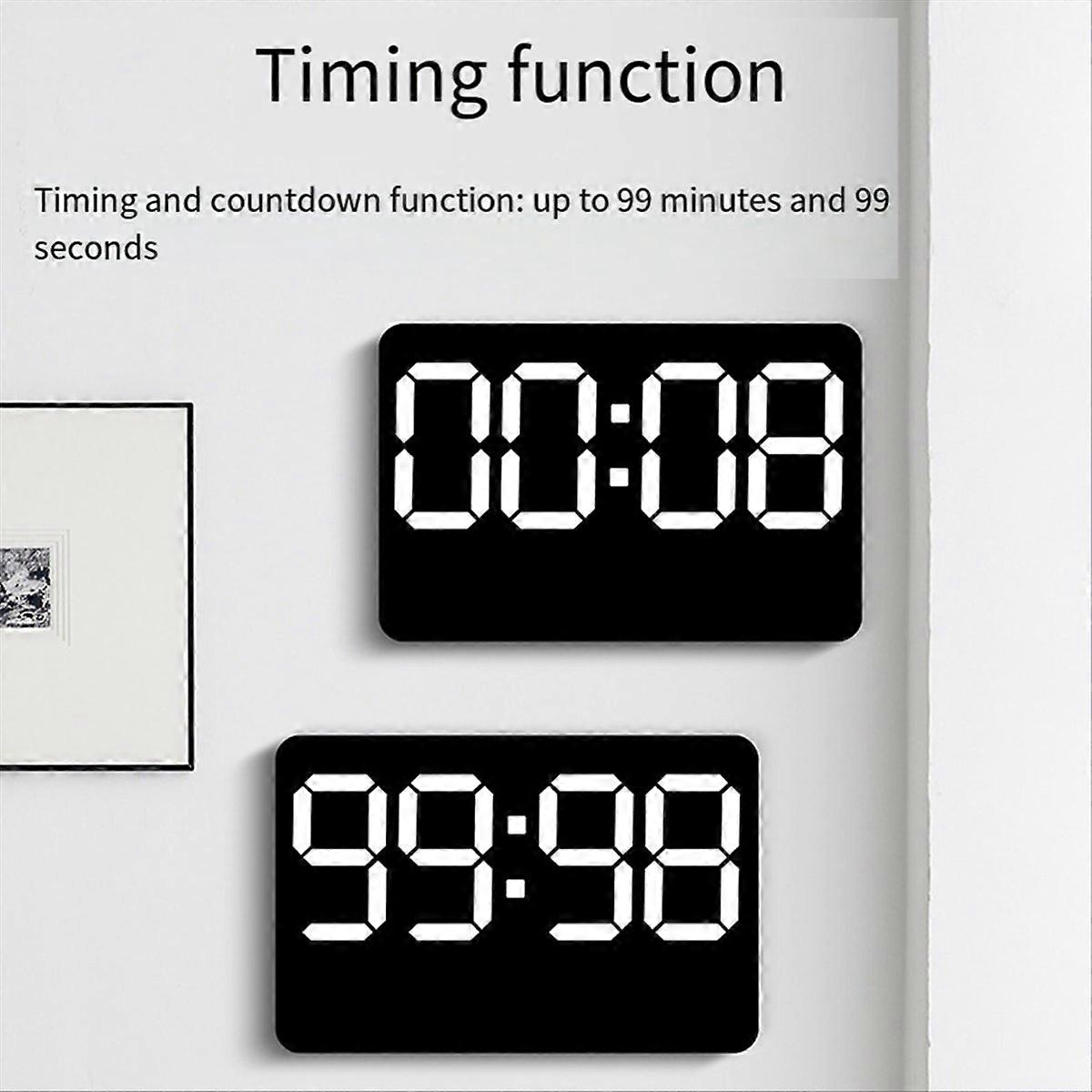 Electronic Wall Clock Temperature Date Display Table Clock for Home B