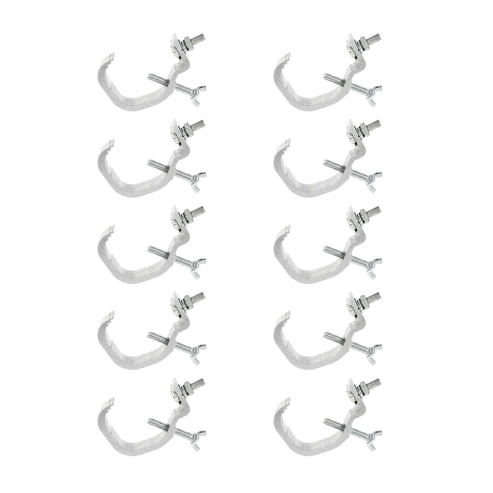 Light Hooks Hanging Light Clamps for Stage Use 40Pcs Durable Silver Aluminum