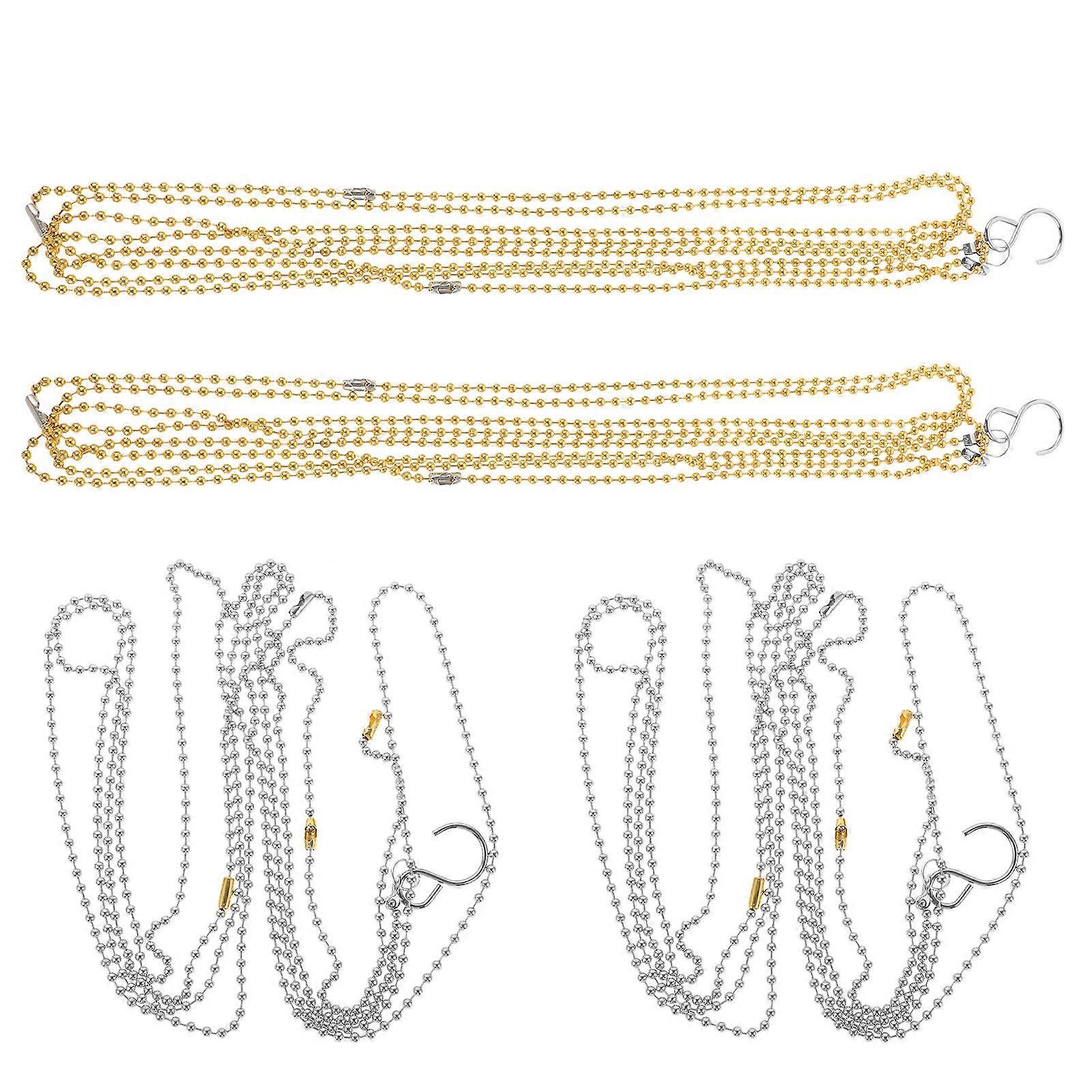 Volleyball Net Measurement Chain for Accurate Height Positioning 4Pcs Set