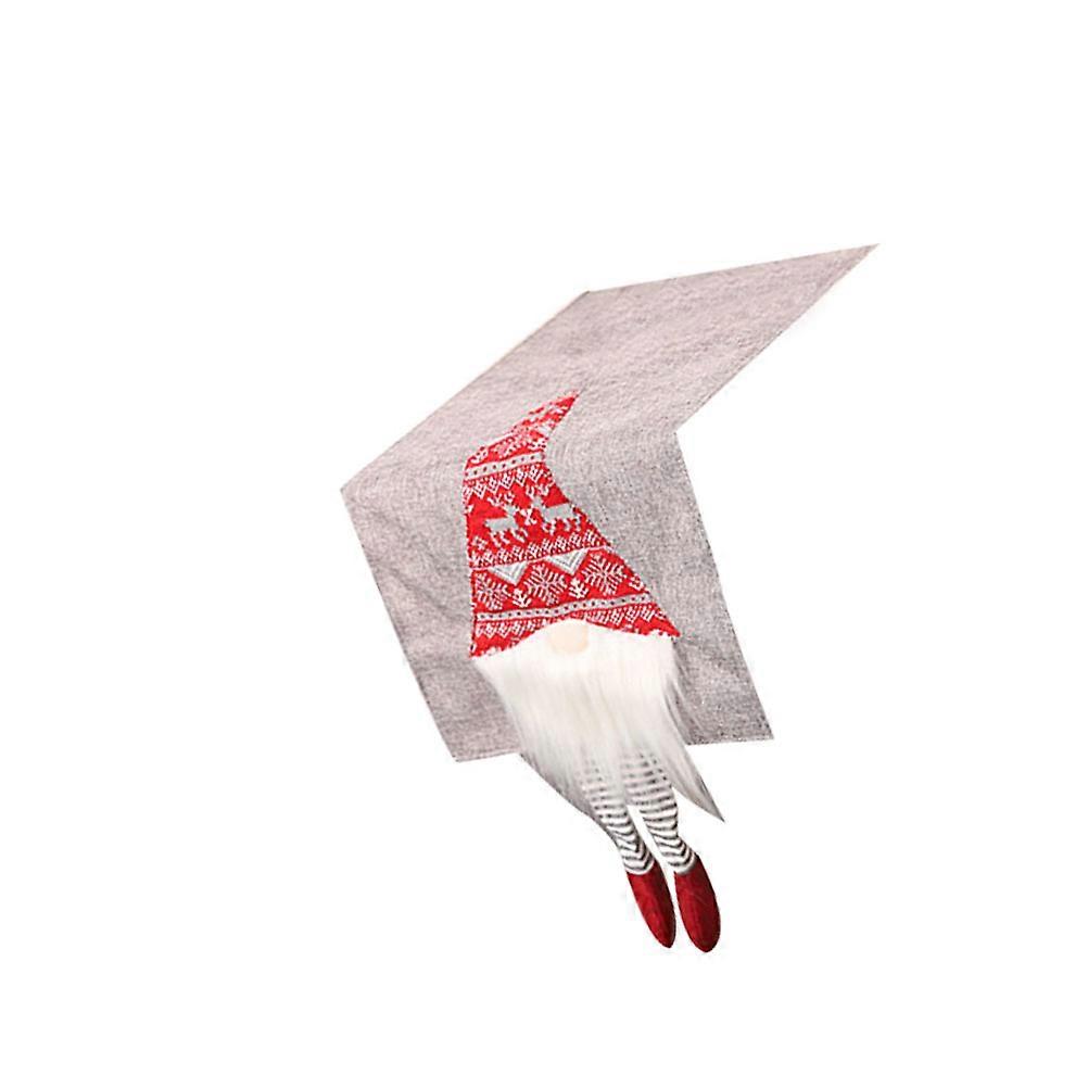 Christmas Table Cover Creative Design Table Decor Grey 180x33cm Protect Table Surface Reduce Noise 1Pcs