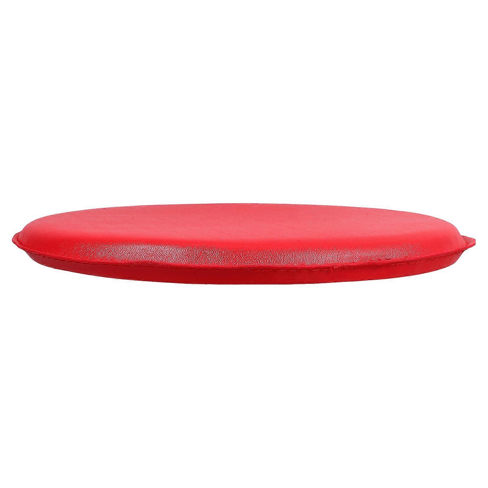 Red Round Stool Seating Pad Wooden Chair Seat Replacement