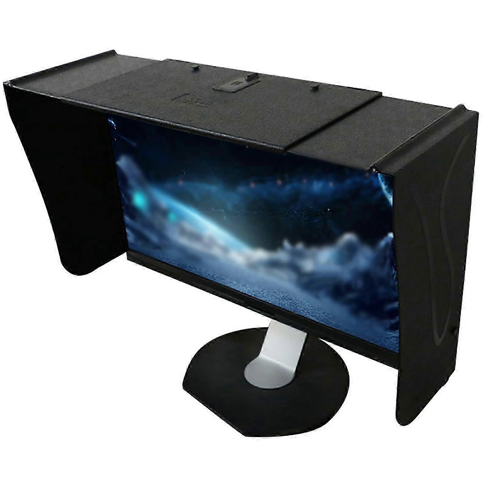 Protetor solar para tela de computador de 17 polegadas, compatível com monitores LCD, evitando reflexos.