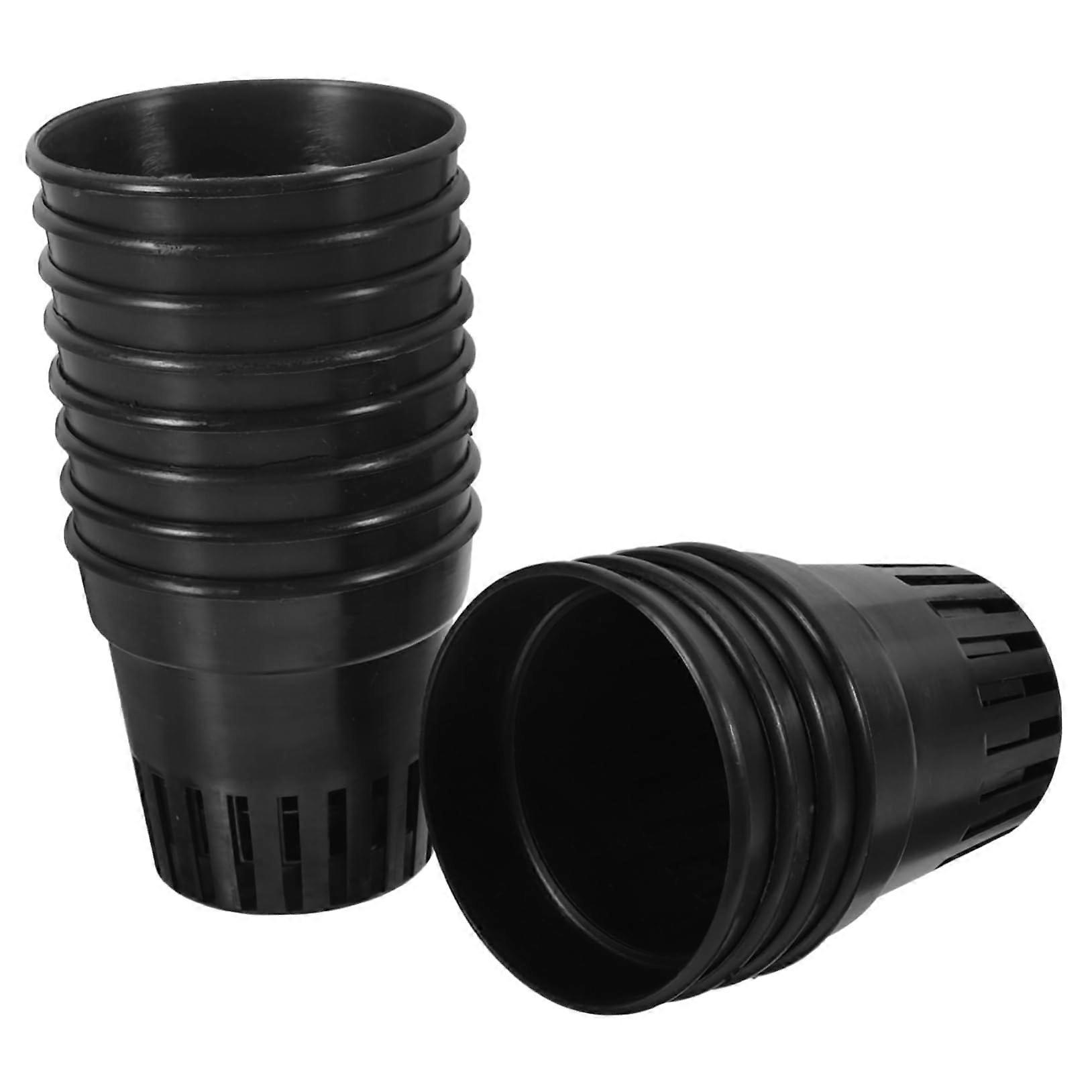 12Pack Plastic Planting Baskets Hydroponic Net Pots for Seedlings with Better Root Aeration