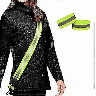 Reflecterende schouderbanden met hoge zichtbaarheid voor wandelen en hardlopen in het donker, set van 2 schouderbanden met verbeterde reflectiviteit - 03