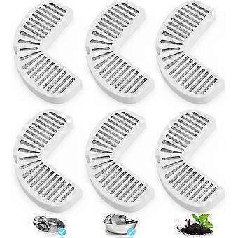 Filters voor drinkfonteinen voor katten en honden, 6 stuks vervangingsfilters voor keramische en roestvrijstalen drinkfonteinen, automatische waterdispenser voor huisdieren (6 stuks)