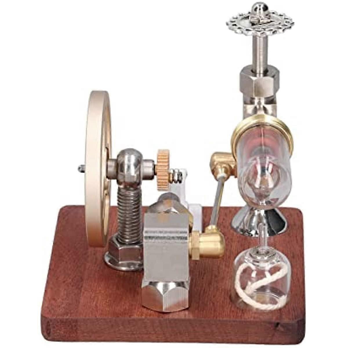 Stirling Engine Model with Vertical Flywheel, Upgraded Rust Protection Hot Air Engine for Learning Ref: 6530