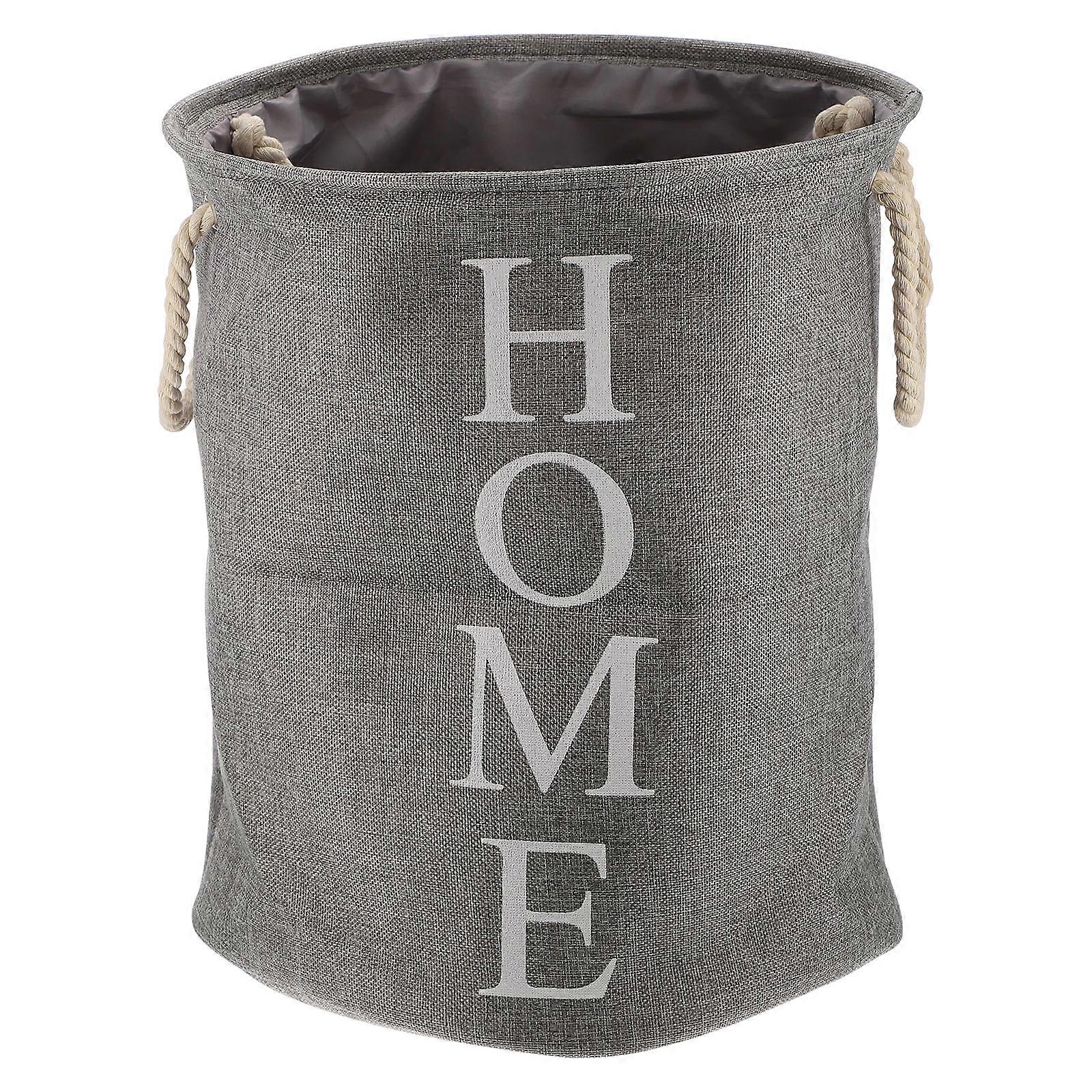 Foldable Laundry Hamper Clothes Storage Basket for Storage 2Pcs Grey