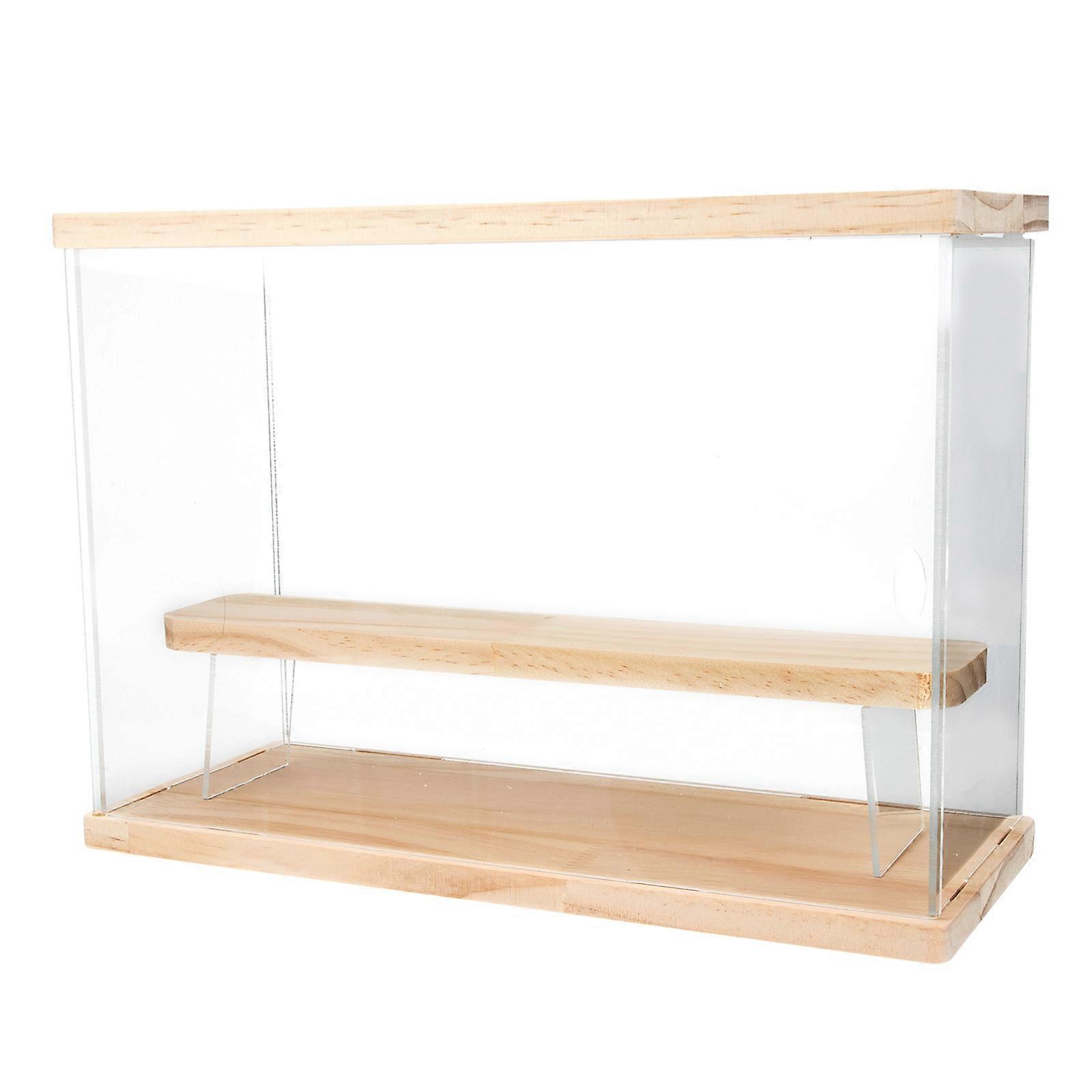 Clear Display Case Display Case for Storage Use 2 Layers