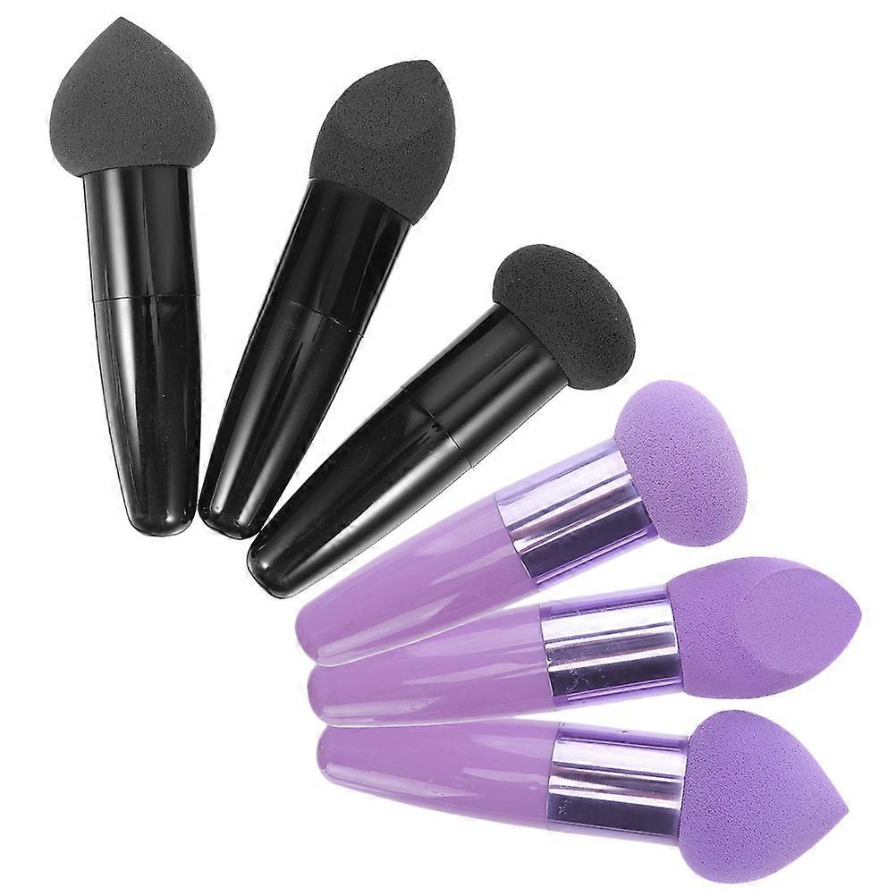 Foundation Sponge Brush Makeup Pens for Cosmetics 6Pcs Portable