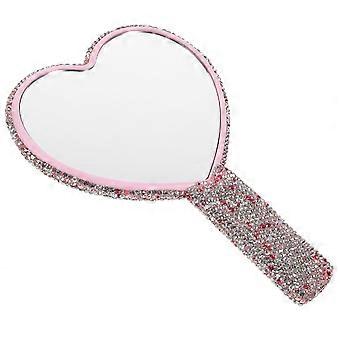 Compact Pocket Shaped Purse Mirror Elegant Travel Accessory Pink 1Pack