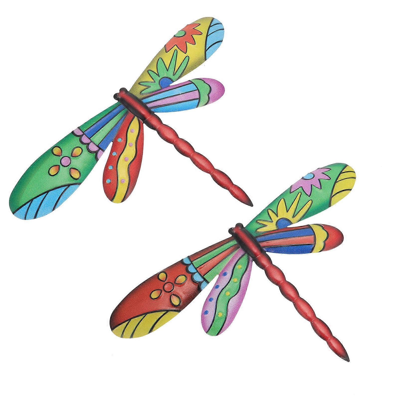 Décorations libellule créatives en fer (lot de 2)