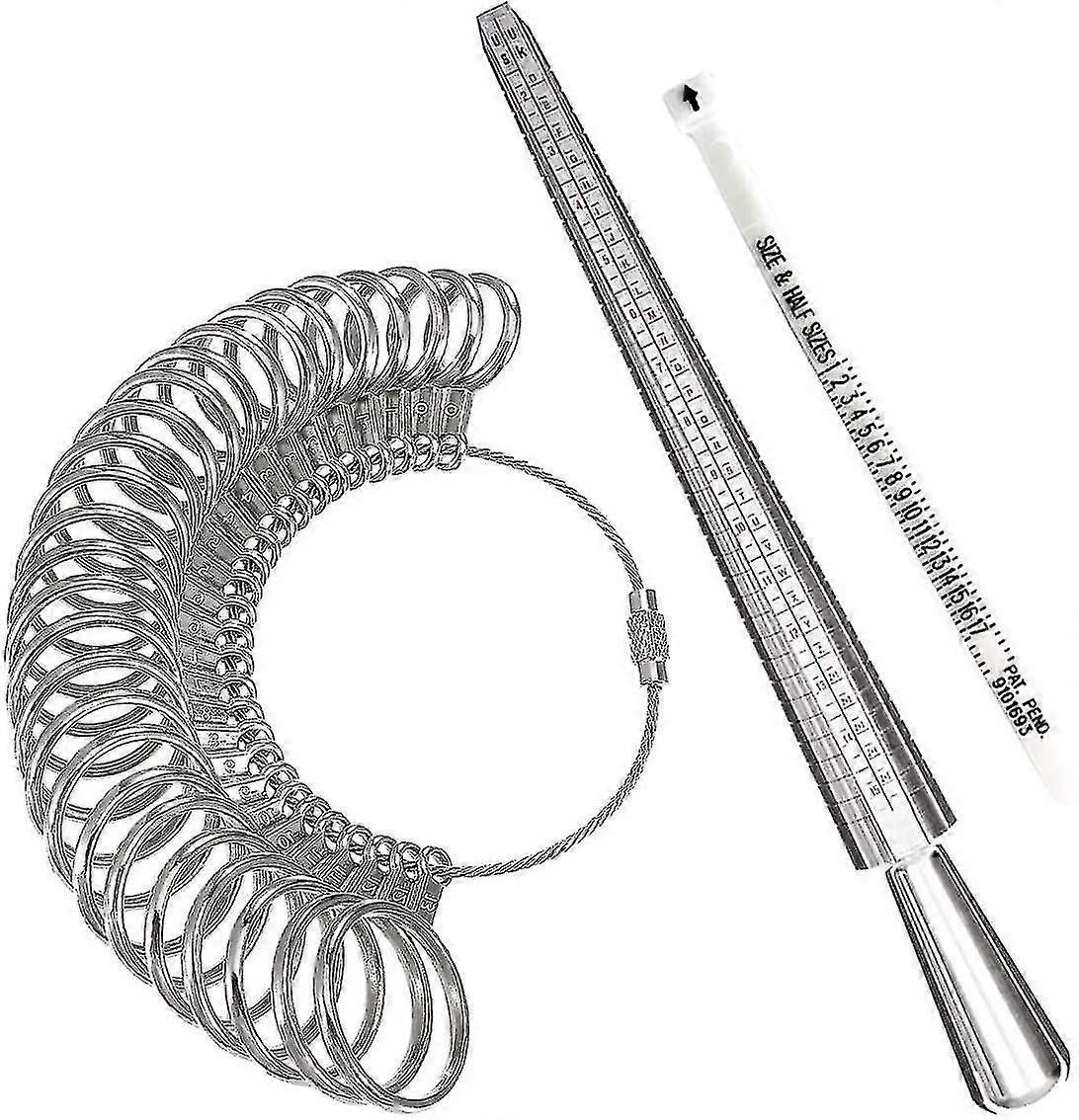 Ring Sizer Measuring Tool,aluminum Ring Mandrel And Finger Gauges