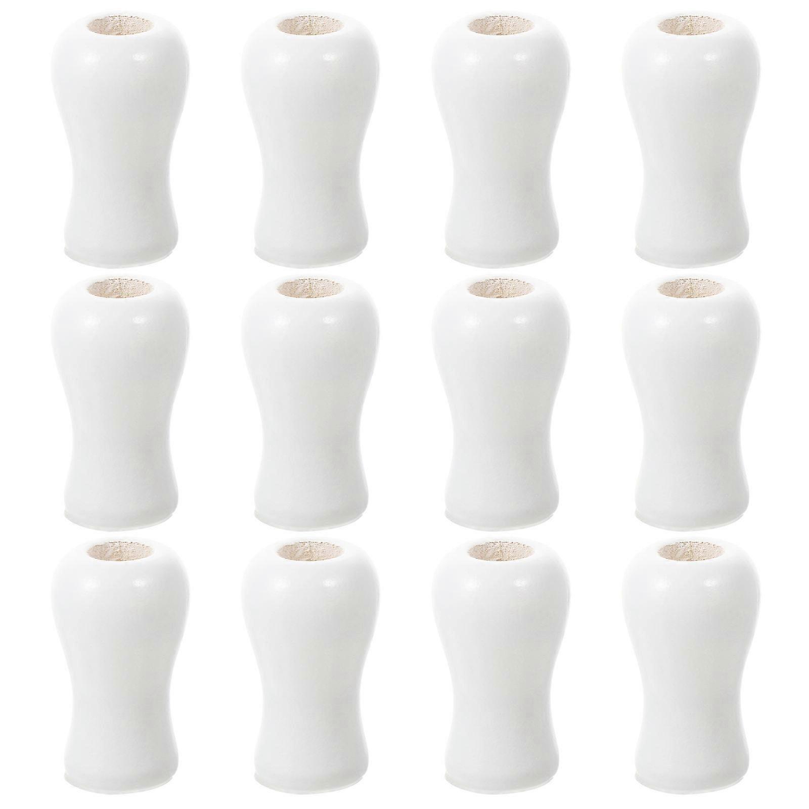 12pcs Wood Cord Tassels Window Blind Cord Tassels Knobs Cord Drops Pull Ends