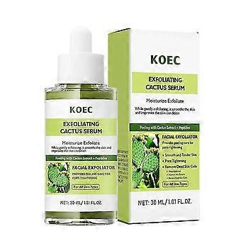Cactus Exfoliating Serum with Peptides, Gentle Dead Skin Remover & Pore-Tightening Essence for Smooth, Tender Skin 30ml