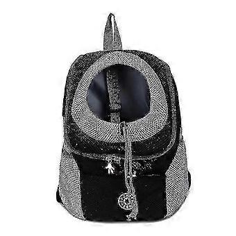 Breathable Mesh Dog Carrier Backpack for Small Dogs, Portable Front Shoulder Bag for Travel