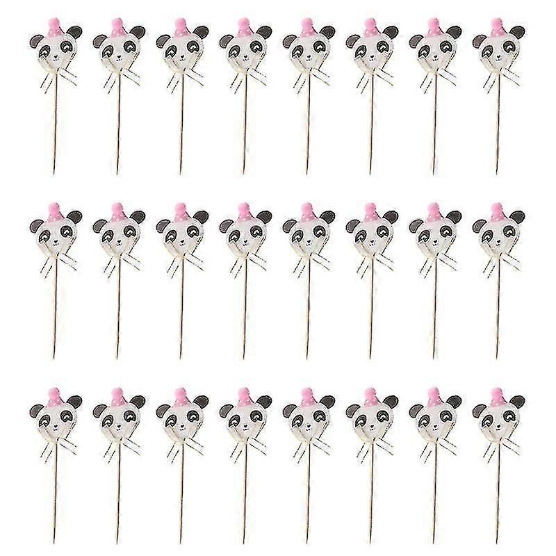 24pcs cake decorations , Panda Cake Picks