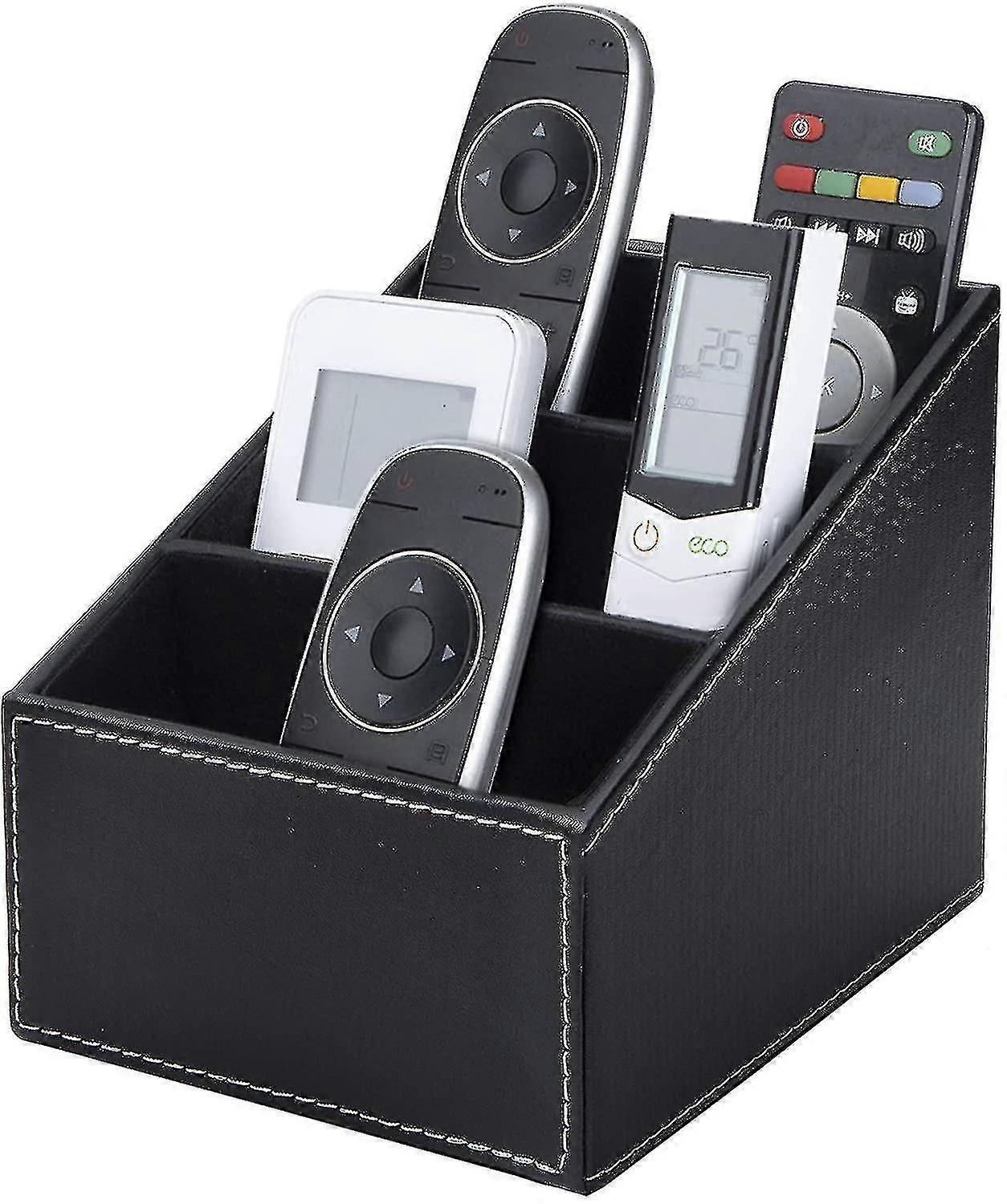 Tv Remote Control Storage Box With 3 Compartments