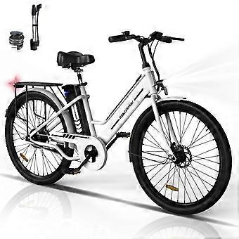 Electric Bike VAE COLORWAY 26" White - 250W Motor - Removable Lithium Battery 36V 12Ah - Assisted Pedaling