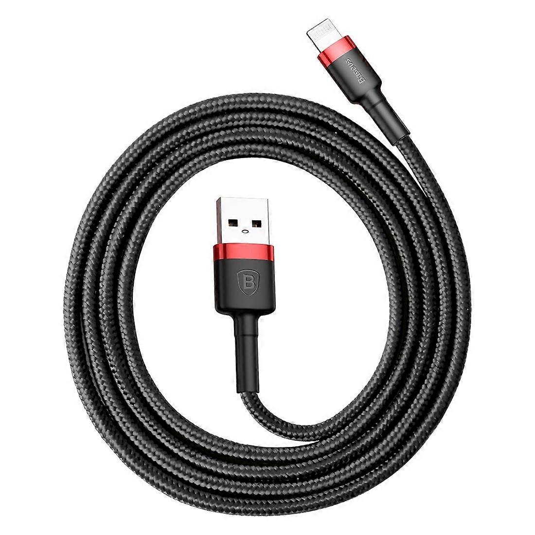 Baseus Charging Cable for Apple iPhone iPad iPod Black Red USB Sync Cable 8 Pin