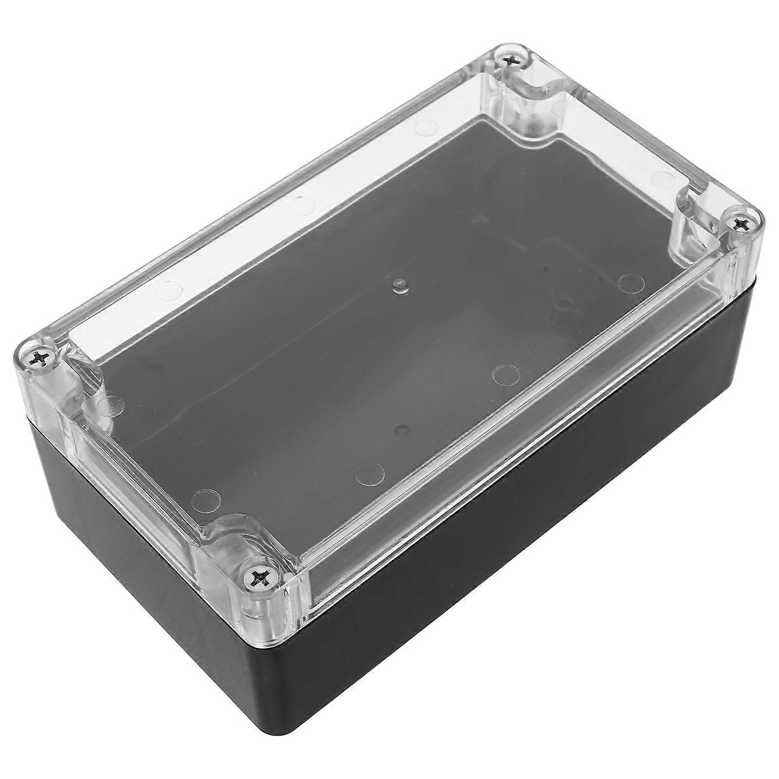 Weatherproof Junction Box with Transparent Cover for Outdoor Electrical Use