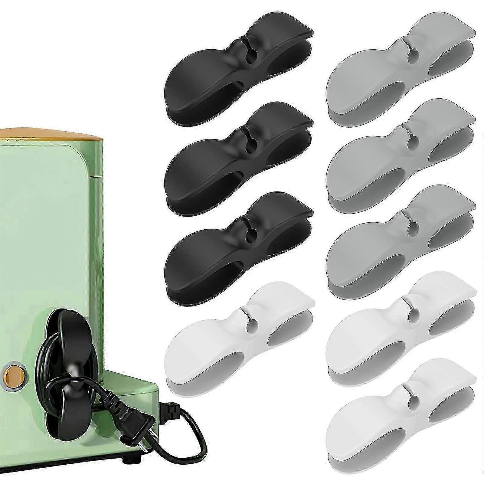 9 Pcs Cable Management Clips 9 Pcs Self Adhesive Cable Tidy Cord Wrapper