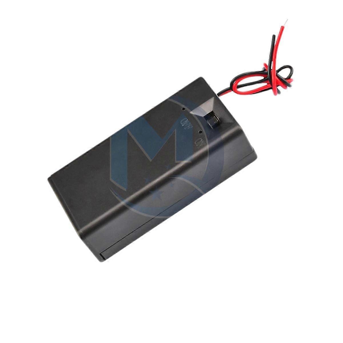 9V Battery Holder with On Off Switch, Plastic Storage Case for DIY Electronics Projects