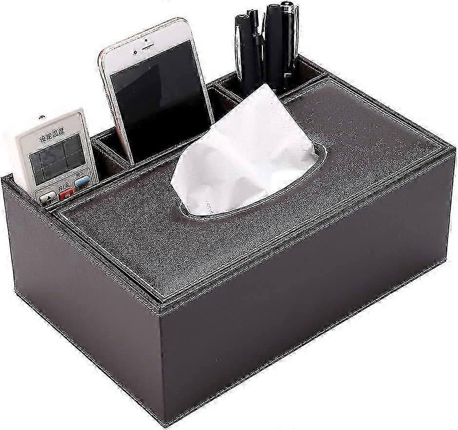 Rectangular Pu Leather Tissue Box Cover
