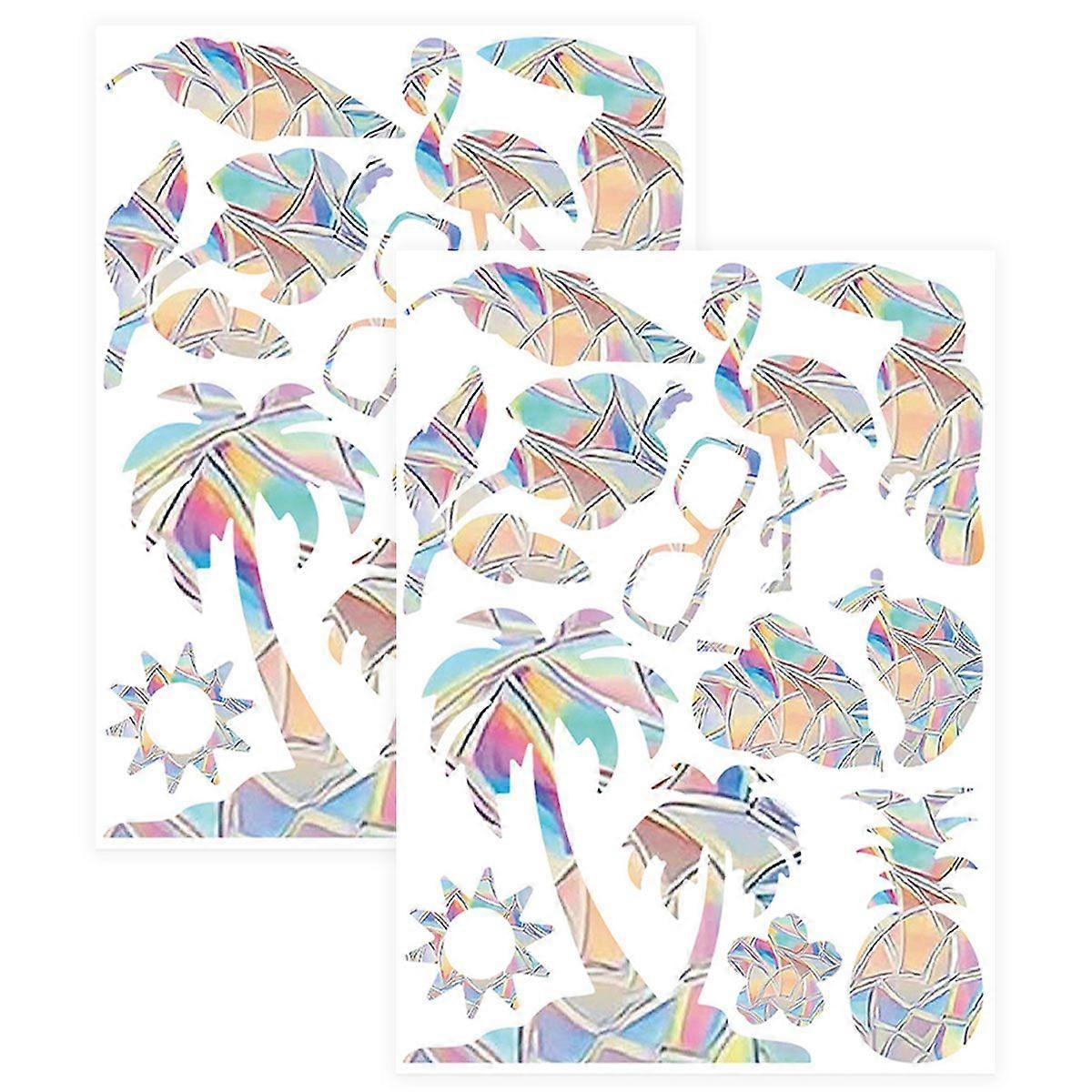 Coconut Tree Static Rainbow, Smooth Surface, Glass Alert