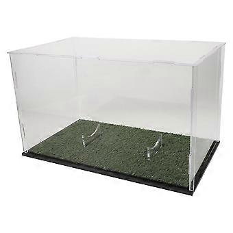 Acrylic Green Rugby Ball Display Box for Storage Use Stable Case