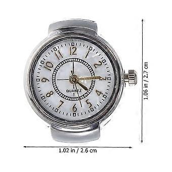 Digitale Fingerringuhr zur Dekoration, 2 Stück Ringuhren aus Legierung in verschiedenen Farben