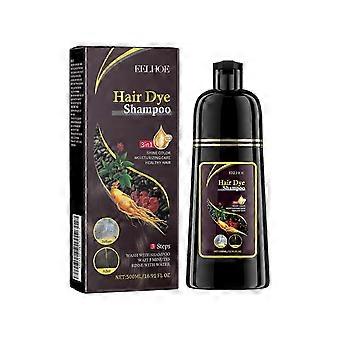 Shampoo de tintura de cabelo 3 em 1, shampoo de coloração instantânea com tratamento natural à base de ervas para homens e mulheres