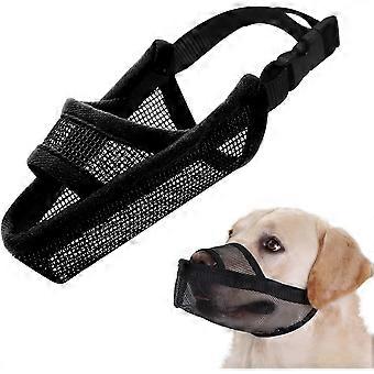 Dog Muzzle Anti Eating for Small Medium Large Dogs, M, Black | Air Mesh, Soft Nylon, Fit Dachshund Beagle Poodle Labrador Doberman, Ant