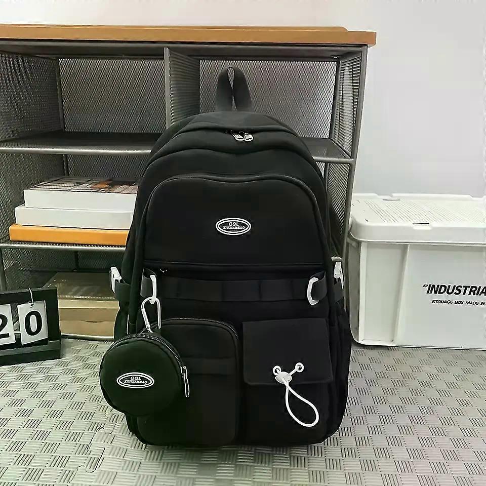 Simple Large Capacity Backpack for Junior High School Students, Travel & Tutorial Use