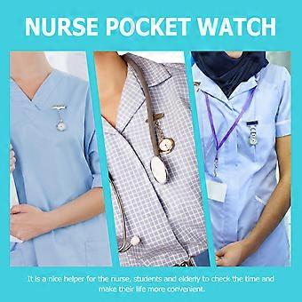 Water Diamond Nurse Fob Watch for Daily Use Assorted Color Alloy Material