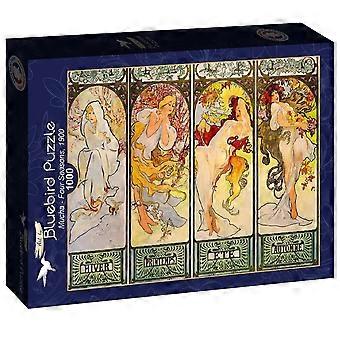 Mucha - Four Seasons Puzzel 1000 Stukjes