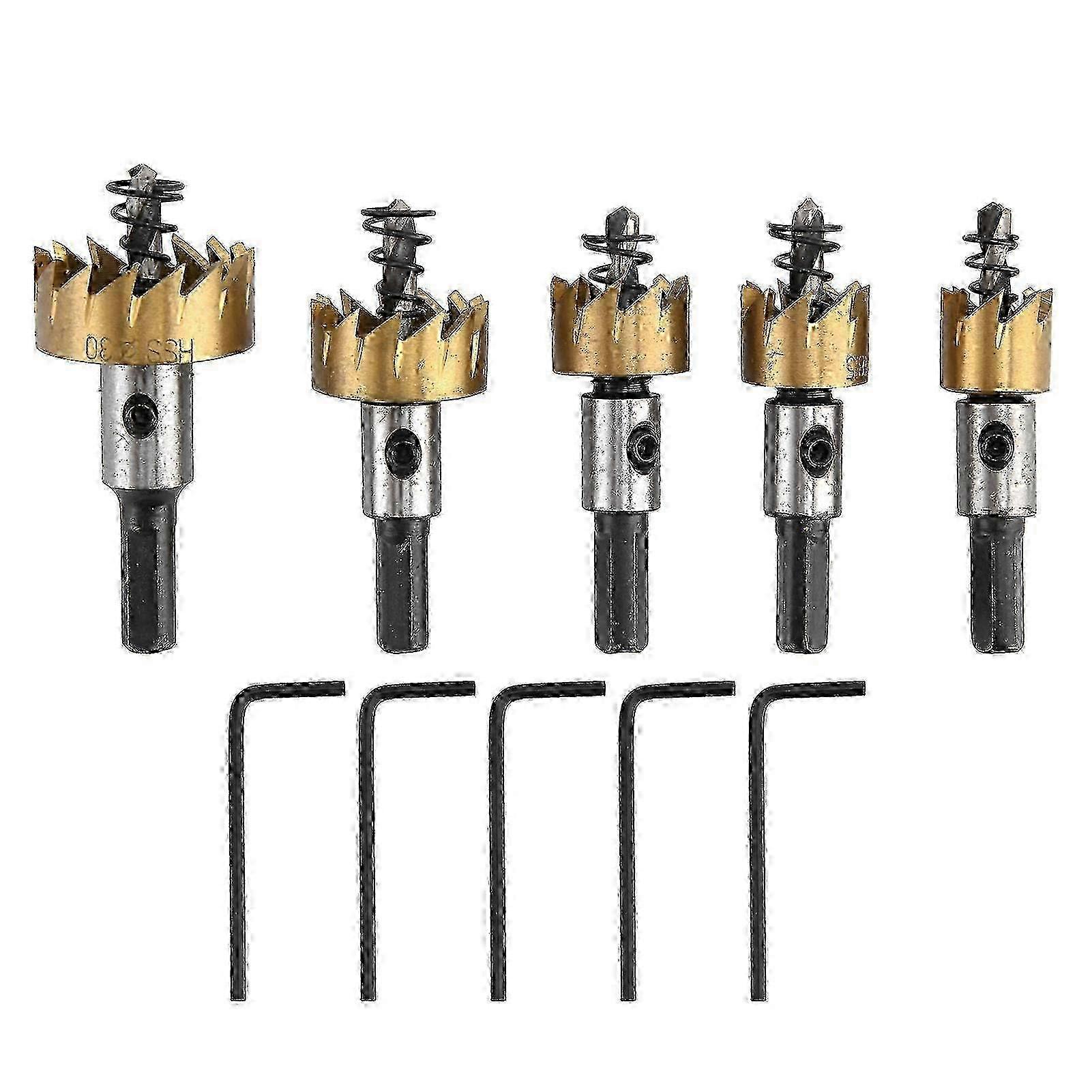 5-Piece Carbide HSS Hole Saw Kit