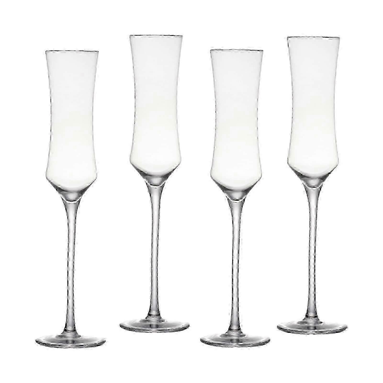Crystal Rainbow Champagne Flutes Set