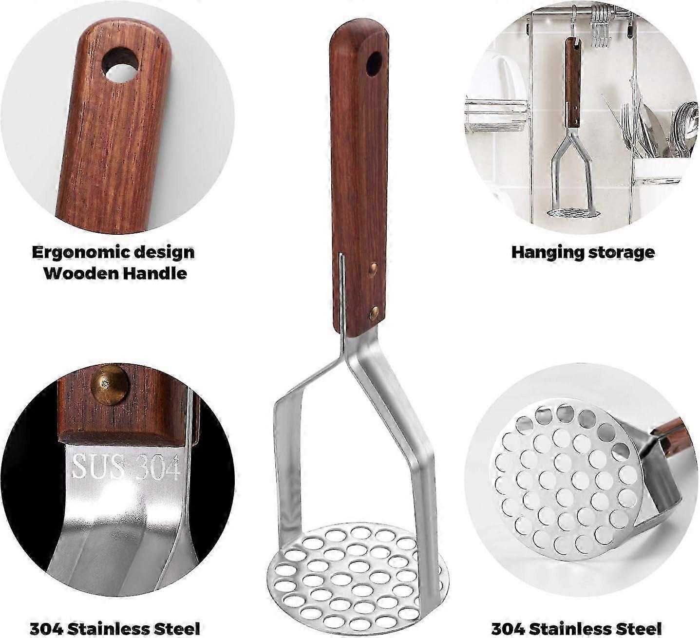 Easy Clean Stainless Steel Masher