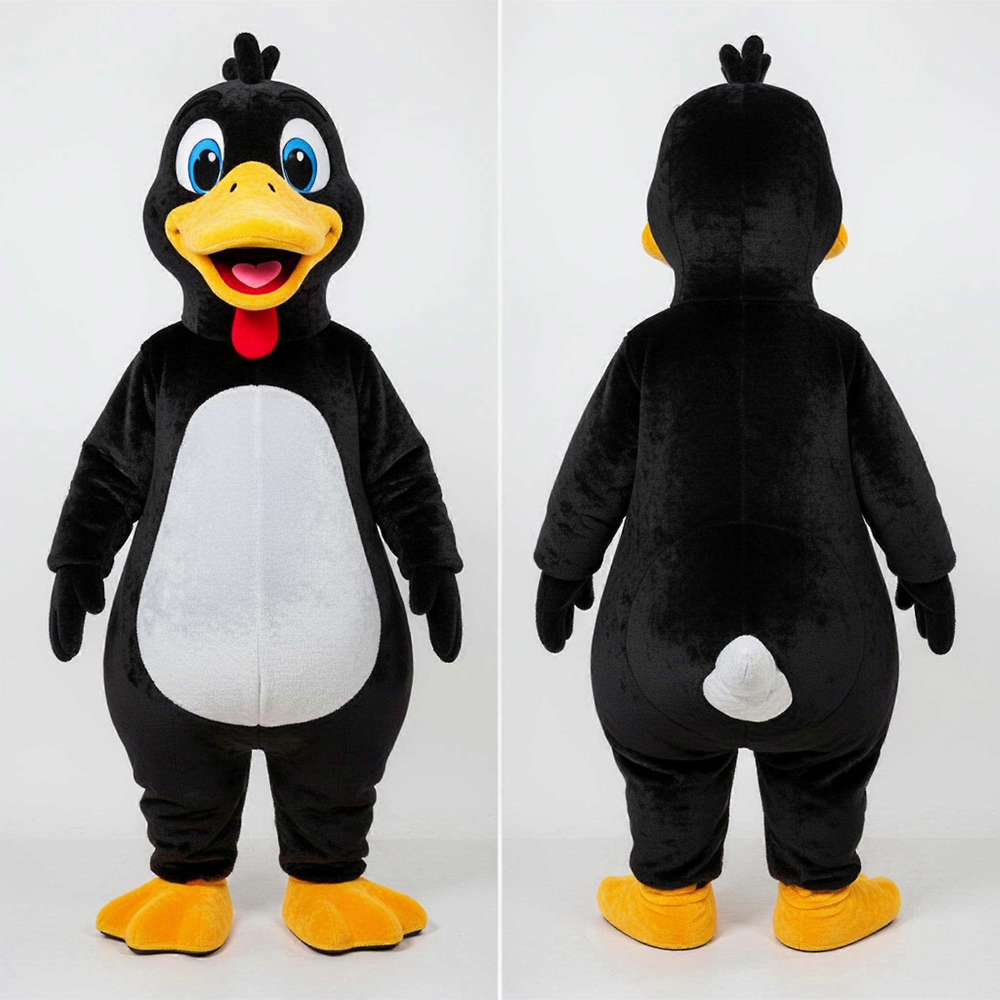 MASTICOT Black Feathered Goose Mascot