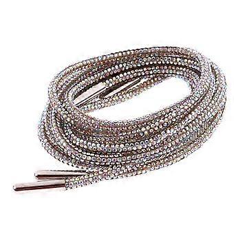 1Pair/2Pcs Rhinestone Shoe Lace Luxury Diamond Shoelace Sneakers Laces 4.5Mm Round Shoelace 100Cm Diy Strings